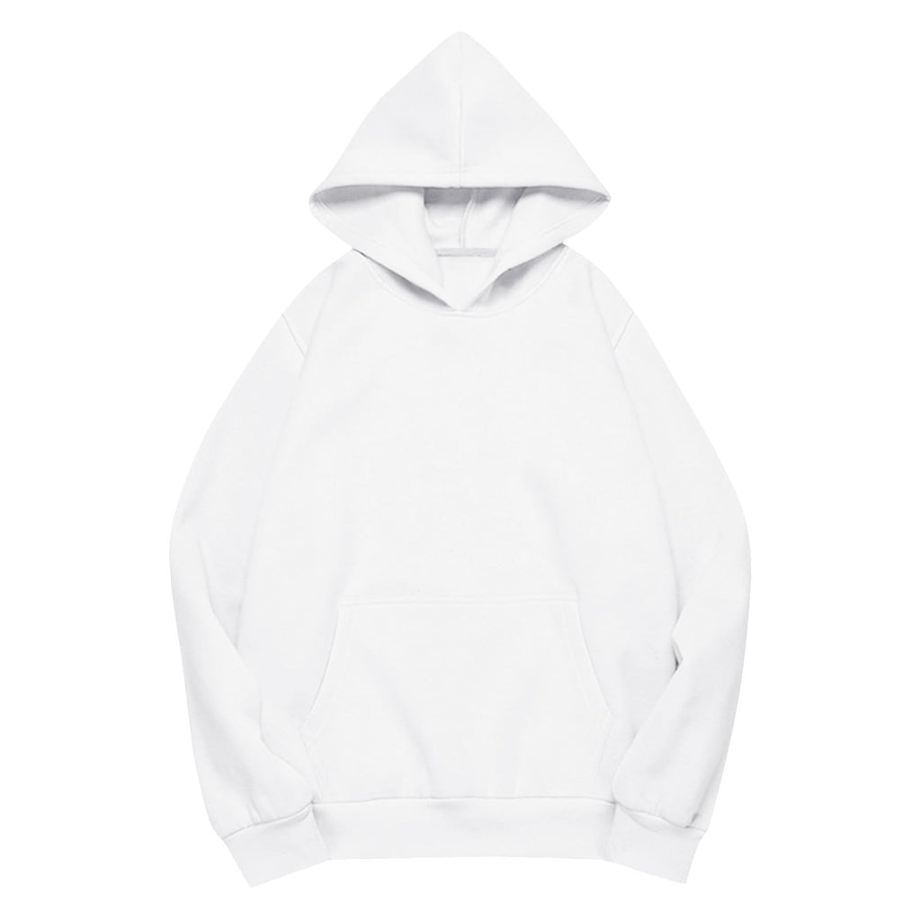 Oversized Pullover Hoodie, Cozy Fleece Sweatshirt with Pockets for Fall Winter