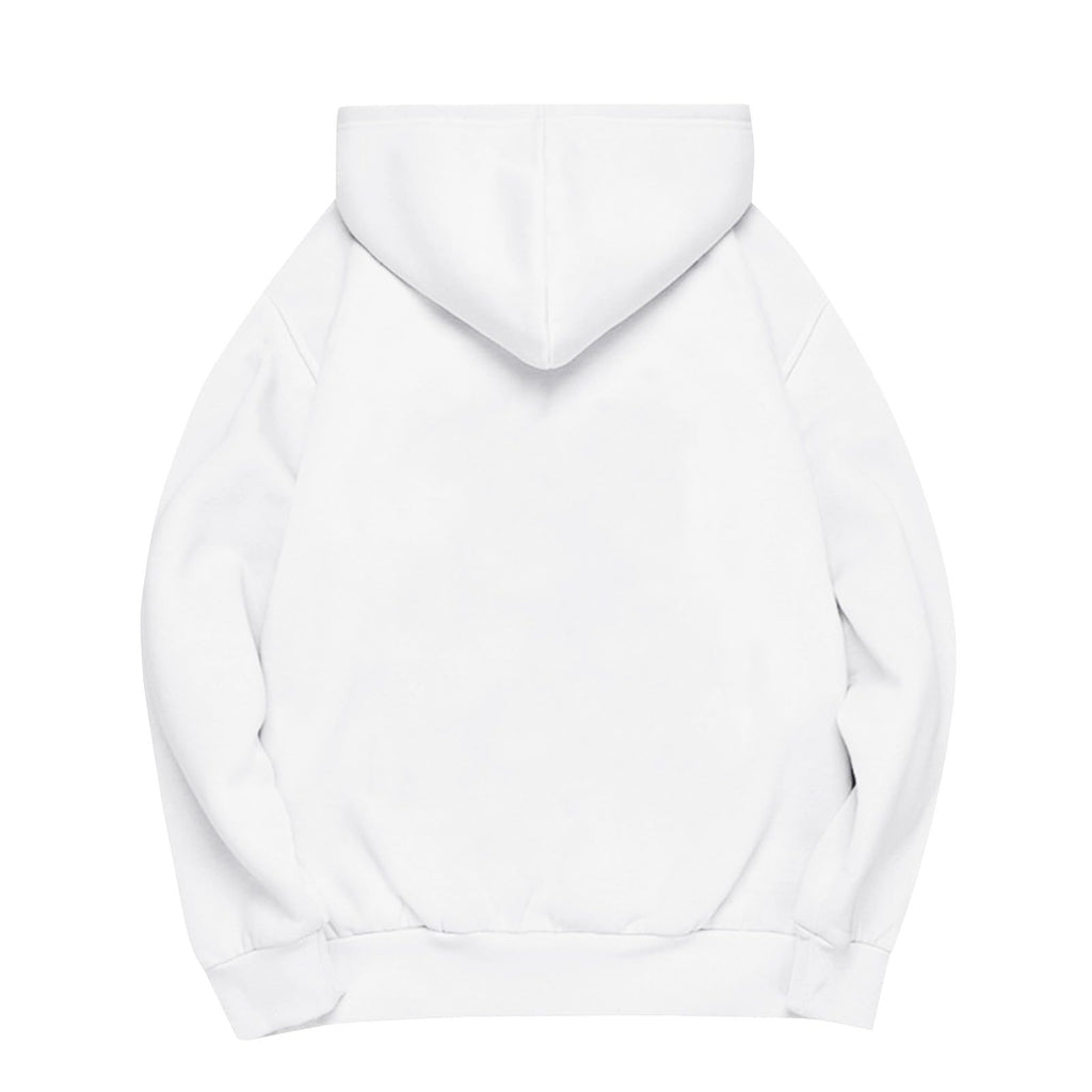 Oversized Pullover Hoodie, Cozy Fleece Sweatshirt with Pockets for Fall Winter