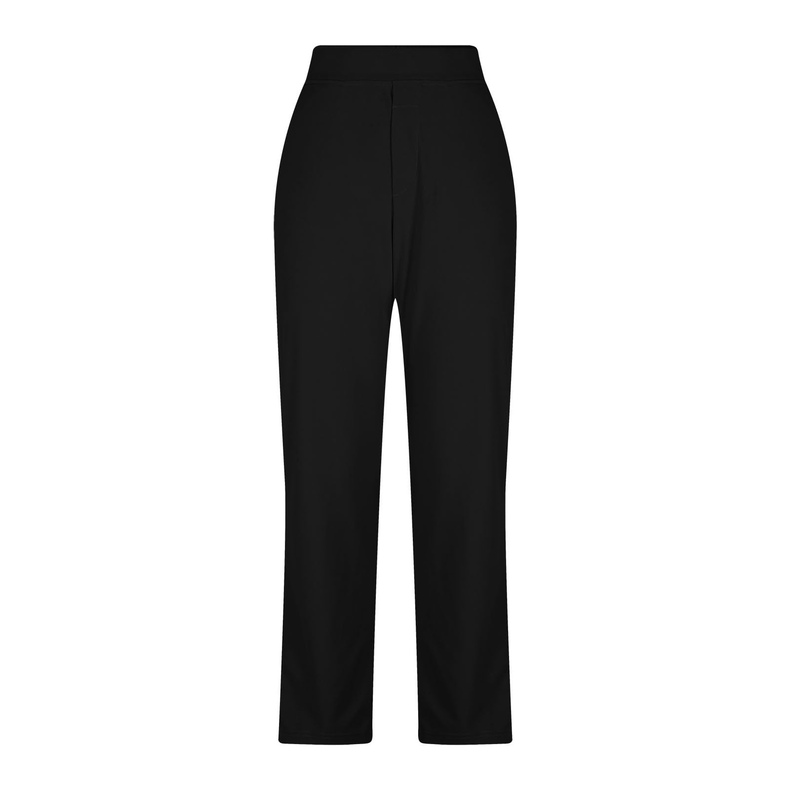 7/8 High Waisted Stretch Ankle Pants, Golf Work Trousers with Zippered Pockets Business Casual