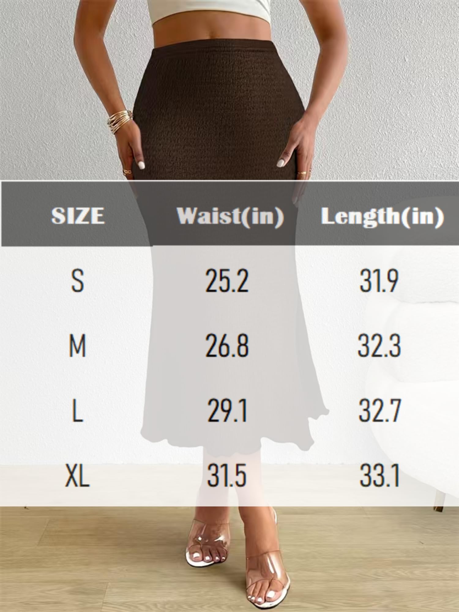 Mermaid Ribbed Knit Bodycon Skirt, High Waisted Fishtail Midi Long Skirt